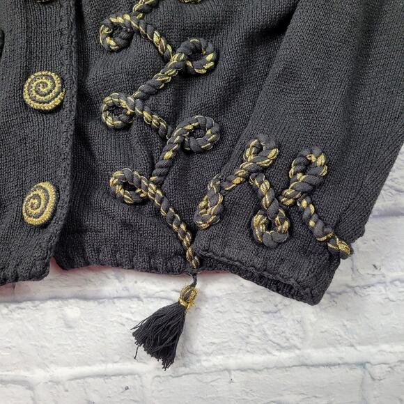 Vintage Gantos Embellished Cardigan Epaulets Costume size Small - Picture 9 of 13